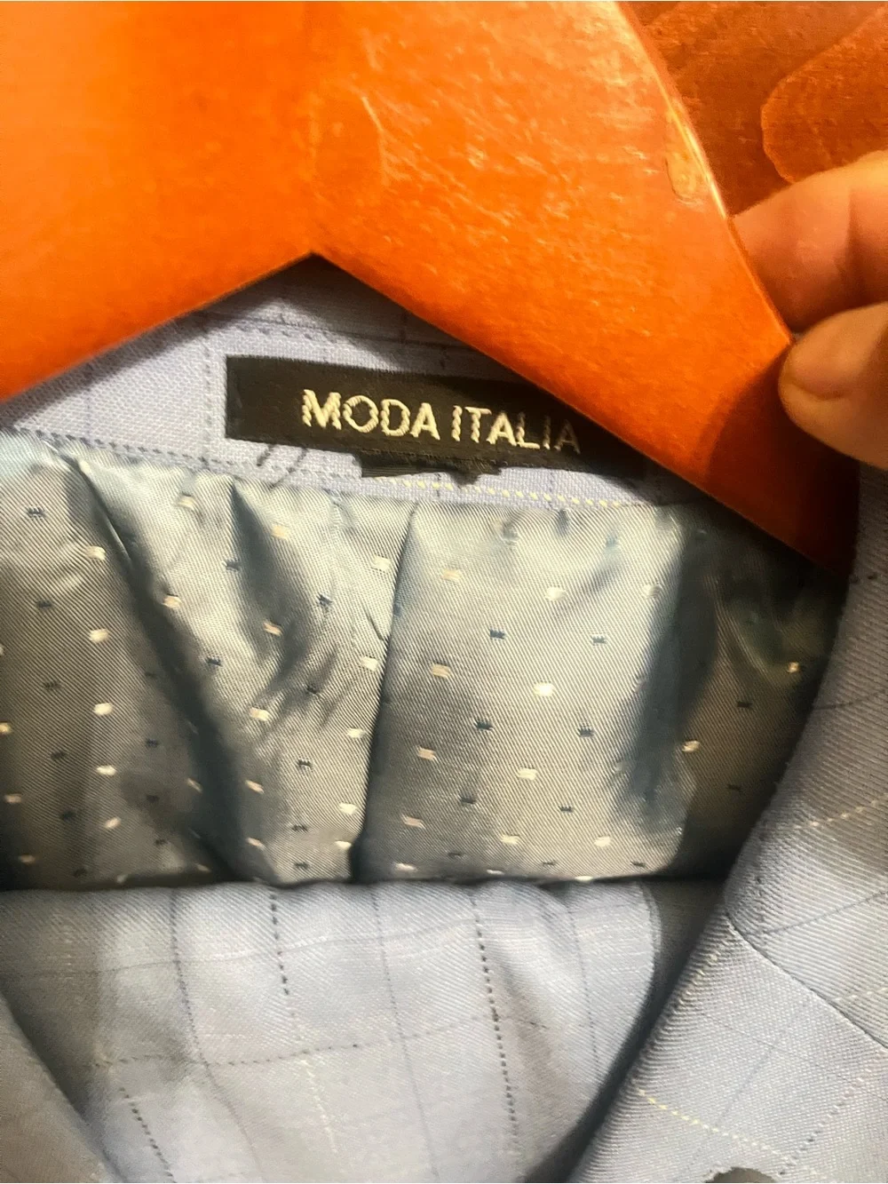 Beautiful 42R Italian Light Blue Men's two piece suit.